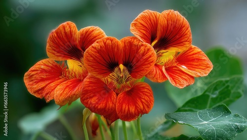 Wallpaper Mural Close-up of vibrant orange flowers Torontodigital.ca