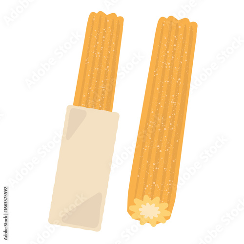 チュロス（プレーン）　イラスト