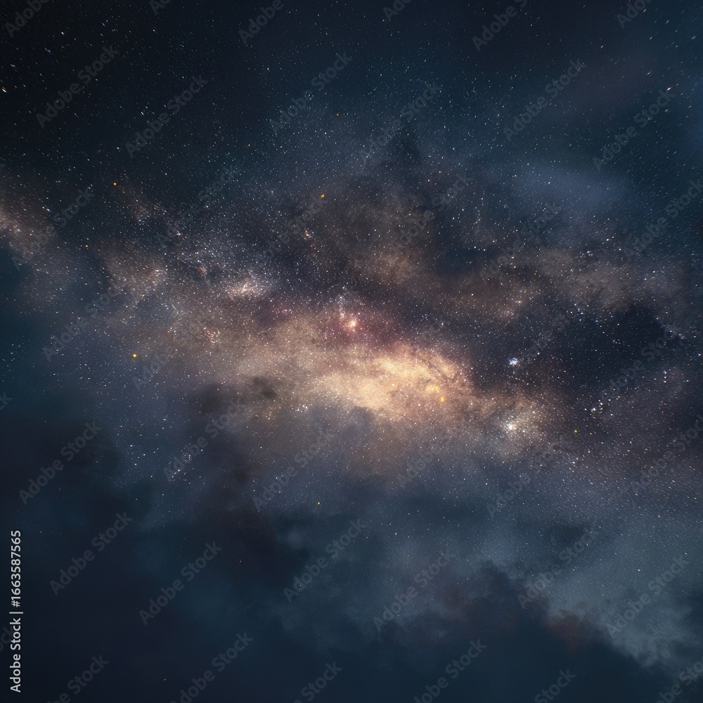 Obraz premium Vast expanse of the Milky Way galaxy