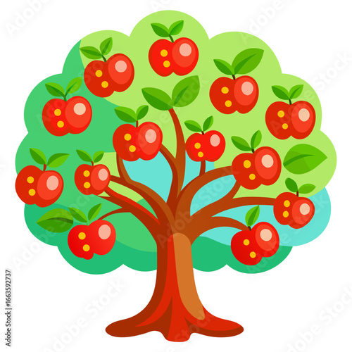 Cartoon Apple Tree