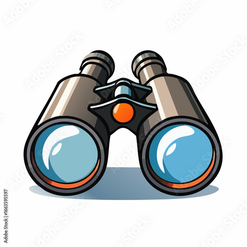 Cartoon Binoculars Illustration