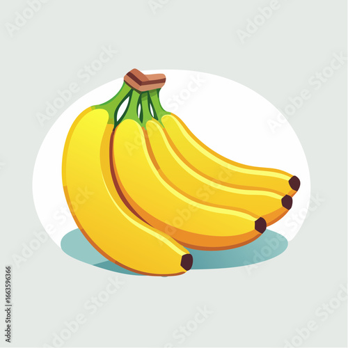 Bunch Of Yellow Bananas Illustration