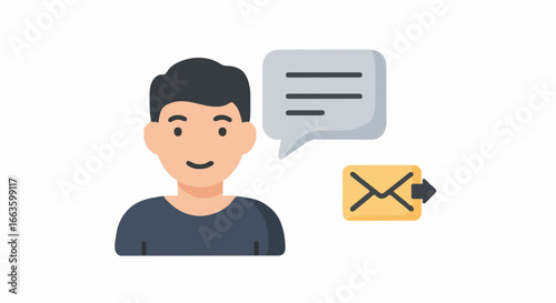 Icon vector illustration contact us