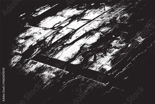 Grunge Abstract Black and White Texture Background
