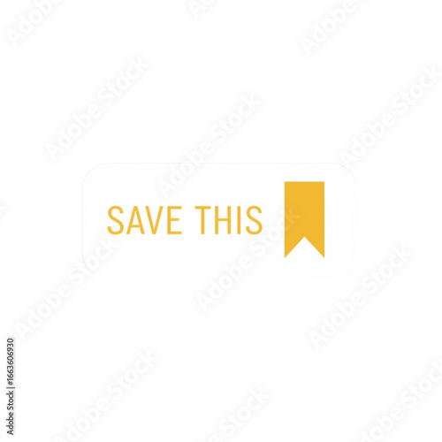 Save This Bookmark Icon Vector Sticker