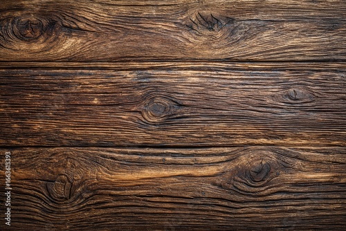 Close-up of weathered, dark brown wooden planks (2)