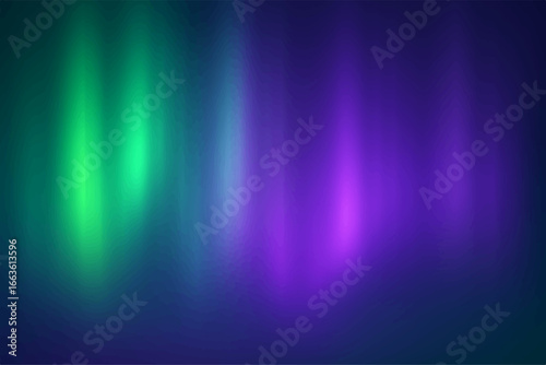 Bright, colorful, abstract digital art with glowing blue and purple waves against a dark background