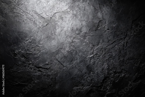Dark, textured stone surface with light highlighting unevenness