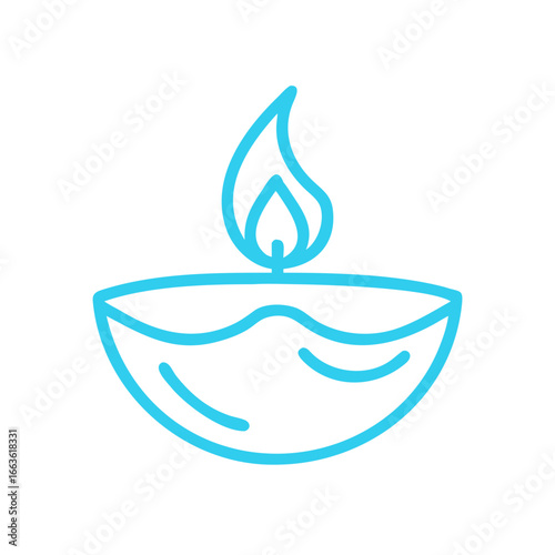 Creative diwali decorative diya vector illustration, diwali diya design