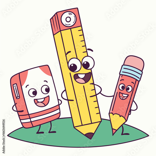 funny cartoon pencil