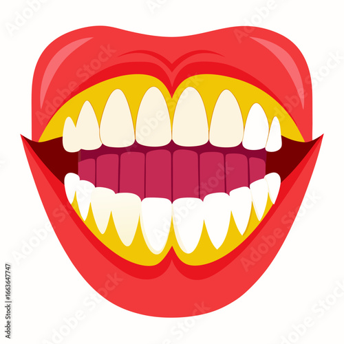 Bright, cheerful smile radiating happiness and confidence, perfect for dental health, cosmetic dentistry, and positive emotions in marketing campaigns and educational materials
