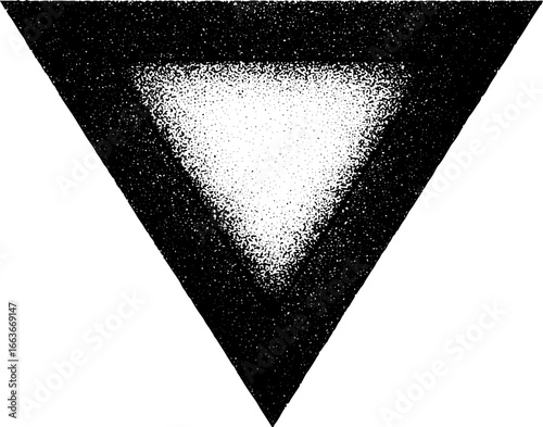 Sacred triangle dotwork design: stippled geometric art for tattoo ideas and decor inspiration