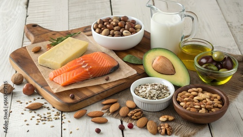 Healthy fats and protein sources for a balanced diet