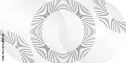 abstract white gradient color background with curve and swirl lines decoration