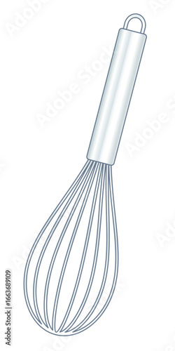 Cooking whisk illustration
