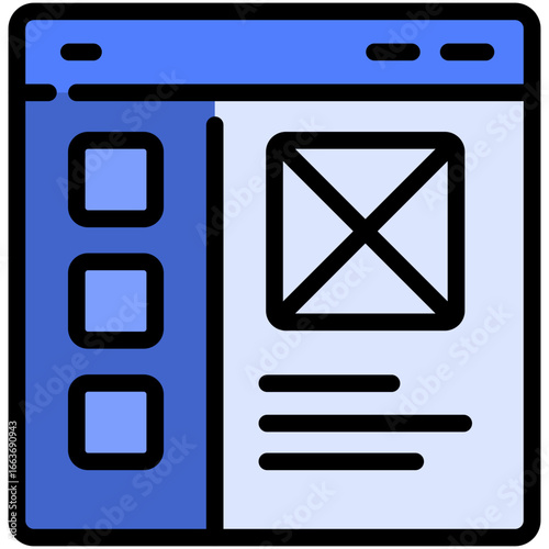 menu filled line icon