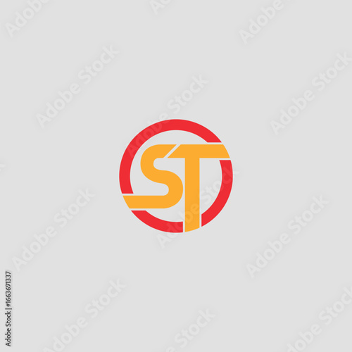 letters st and ss text logo design vector