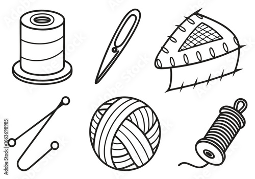 Sewing tools and supplies needle thread