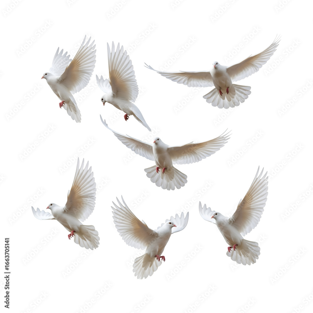 Fototapeta premium collection of birds transparent background