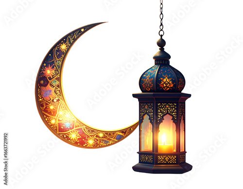 vector illustration of a lantern