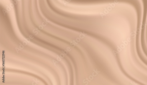 Smooth beige fabric waves gracefully, creating a soft, flowing pattern with subtle shadows and a neutral tone perfect for adding a gentle, serene touch to designs