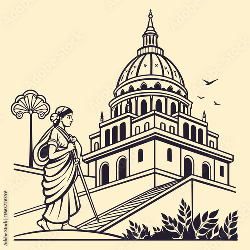 Elegant, line-based illustrations capturing the spiritual essence of Hinduism’s divine pantheon. Ideal for spiritual branding, yoga studios, educational materials, temples, and sacred decor with a ser
