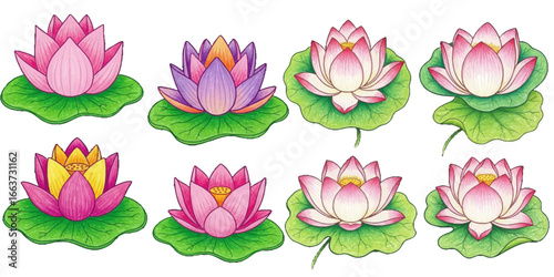 Lotus Flower Blossom Collection