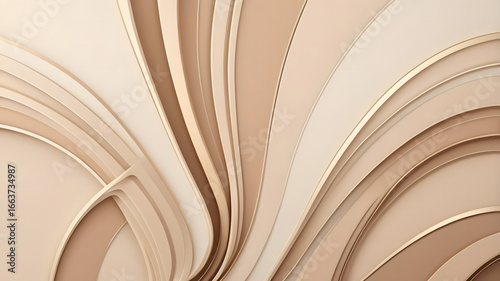 Elegant abstract background with minimalist style and curved gradient lines for professional use.