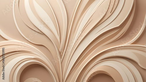 Elegant abstract background with minimalist style and curved gradient lines for professional use.