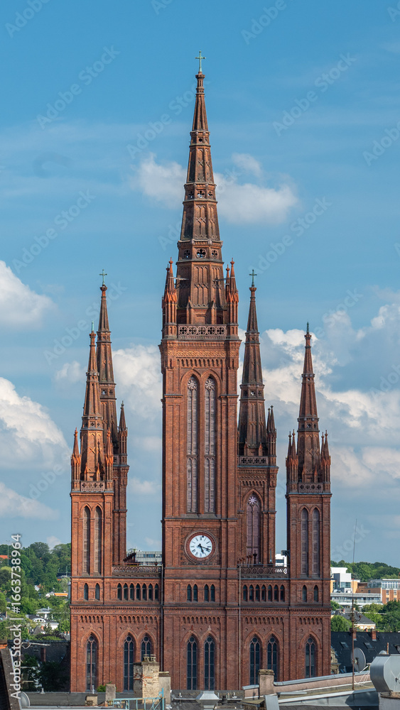 Fototapeta premium cathedral in wiesbaden