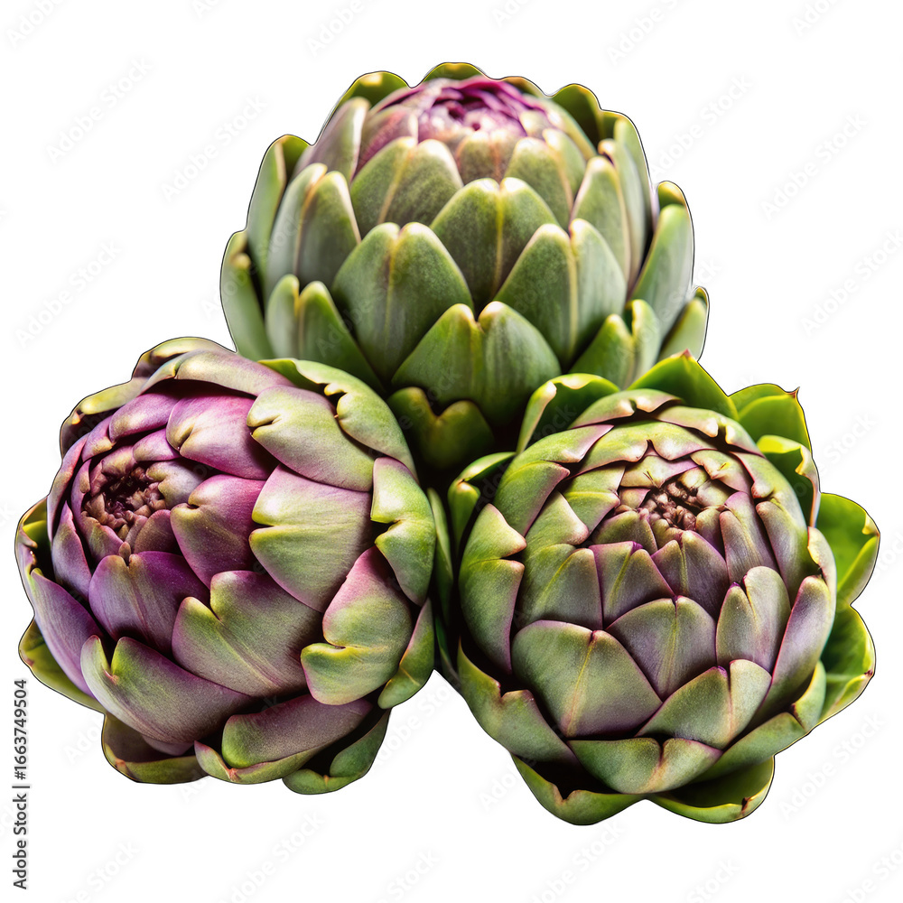 Obraz premium artichoke on green background