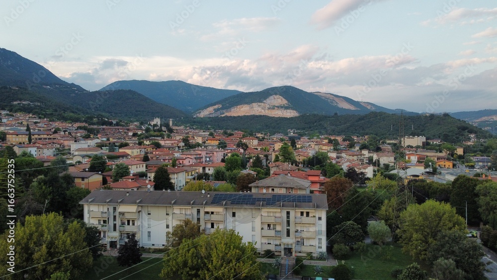 view of the city of Botticino view of the city of Botticino