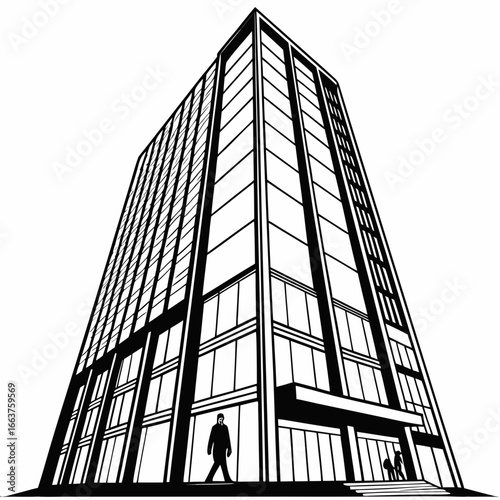 modern office building with windows
