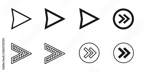 Collection of Diverse Arrow Icons