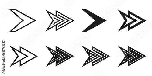 Collection of Modern Arrow Icons and Symbols