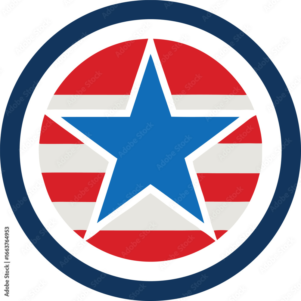 Obraz premium american star flag design for national holiday celebration and patriotic events and graphic design and decoration