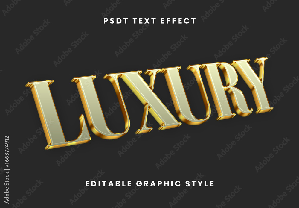 Expensive Lettering Gold Expensive Font Luxury Elegant 3D Text Effect Stock Template ...