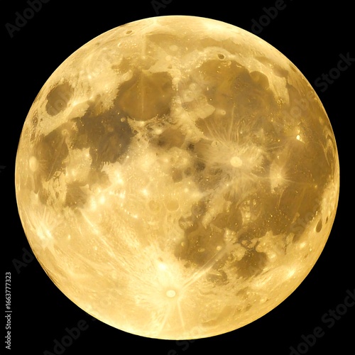 Golden full moon