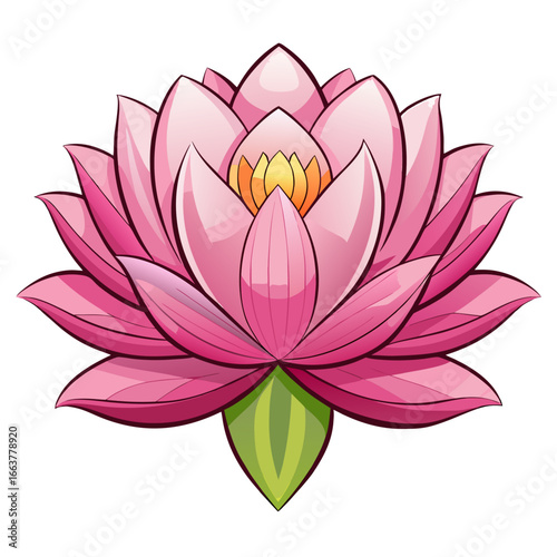 Pink Lotus Flower PNG Clipart