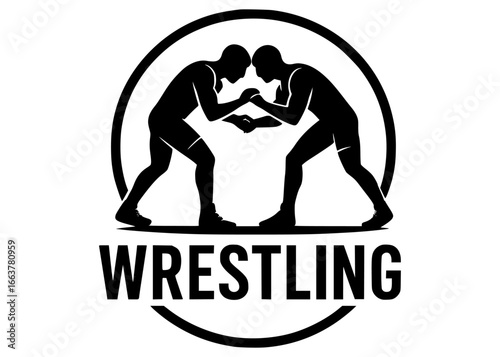 Wrestler fighting.