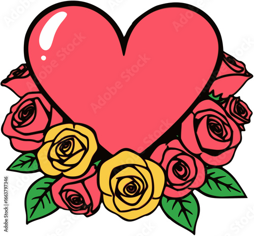 heart of roses