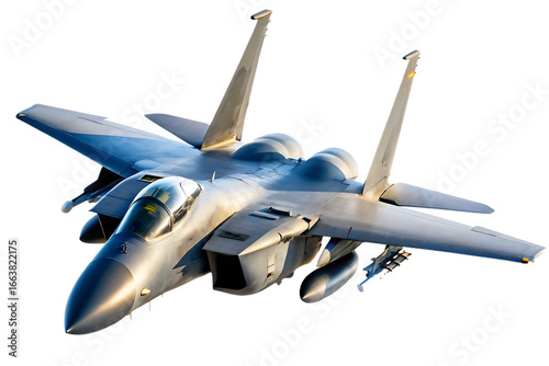 F-15 Eagle fighter jet  isolated on a transparent background.PNG