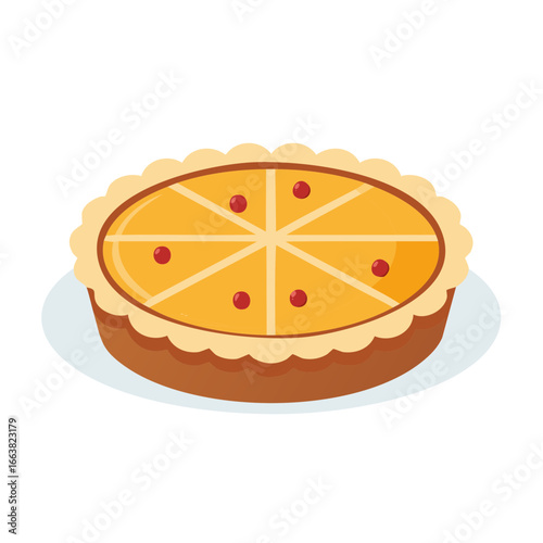 Delicious homemade pie with fresh fruit for dessert baking and sweet treat celebration