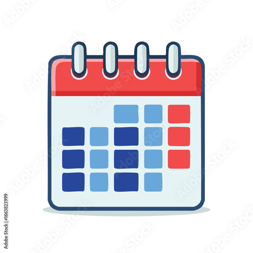 Organized events marked in a vibrant cartoon calendar, denoting scheduled appointments and vital deadlines.