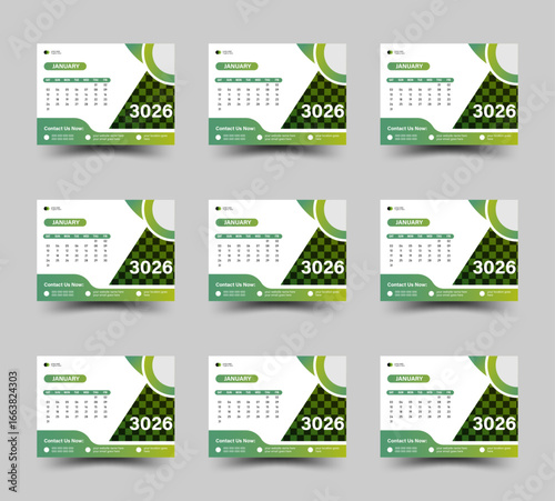 corporate desk calendar design