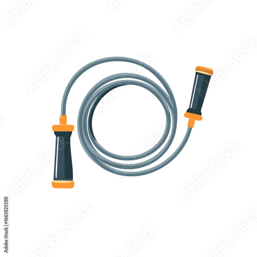 Fitness Skipping Rope Still Life Illustration, Training Equipment for Exercise