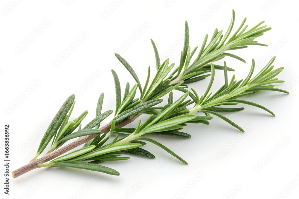 Fototapeta premium Green rosemary isolated on white background