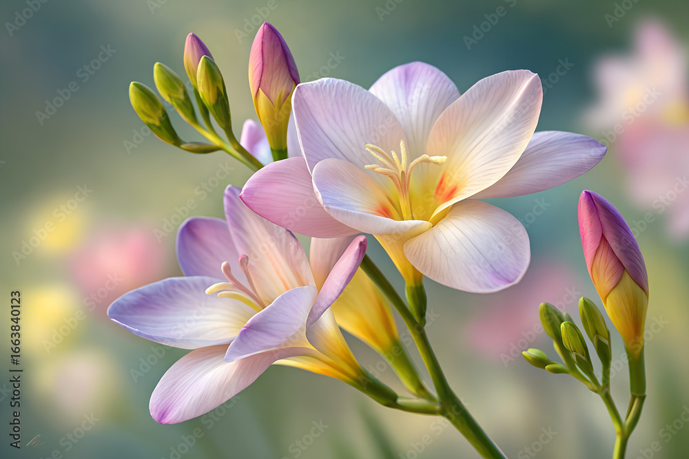 Fototapeta premium Close-up of freesia flower