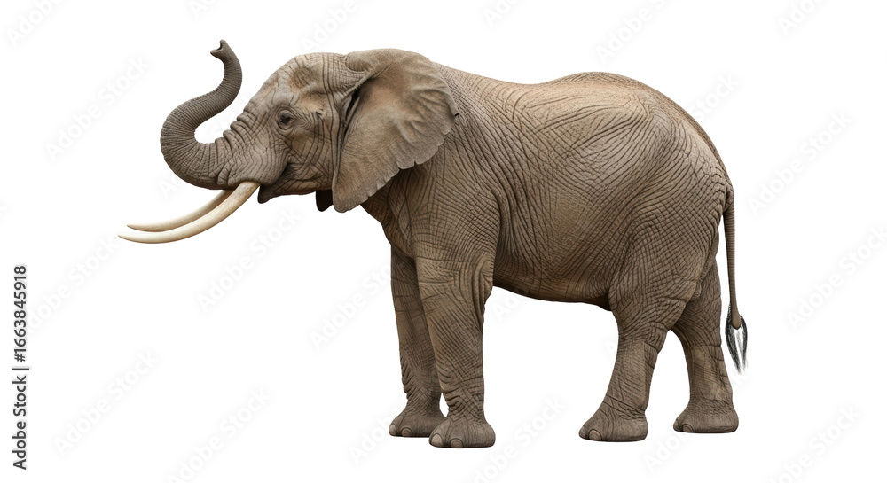 Obraz premium Isolated African Elephant