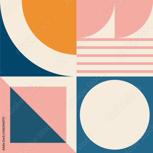 Minimalist Geometric Pattern in Modern Style